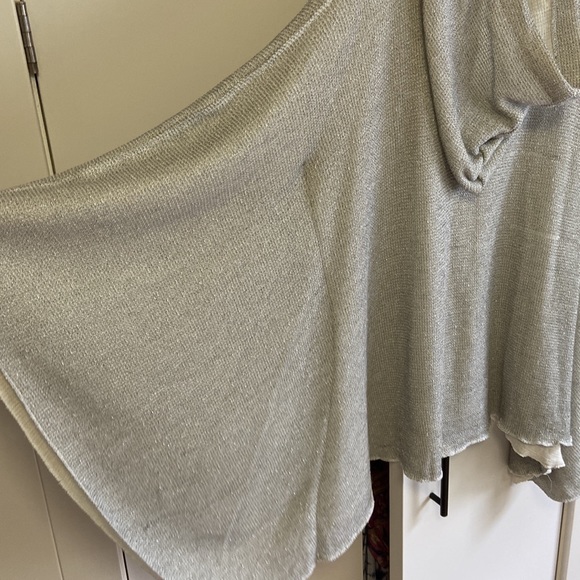 Free people grey poncho / cape - Picture 7 of 8
